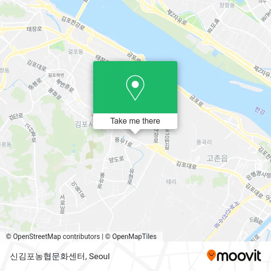 신김포농협문화센터 map