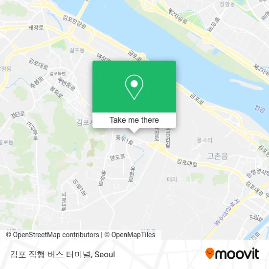김포 직행 버스 터미널 map