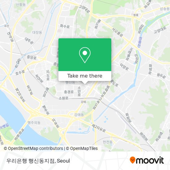 우리은행 행신동지점 map