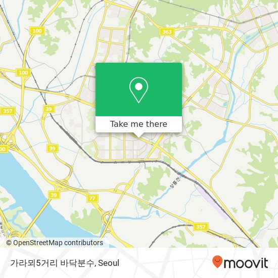 가라뫼5거리 바닥분수 map