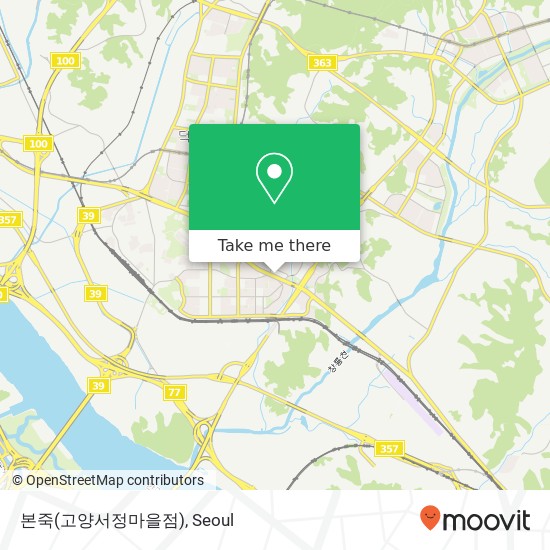 본죽(고양서정마을점) map