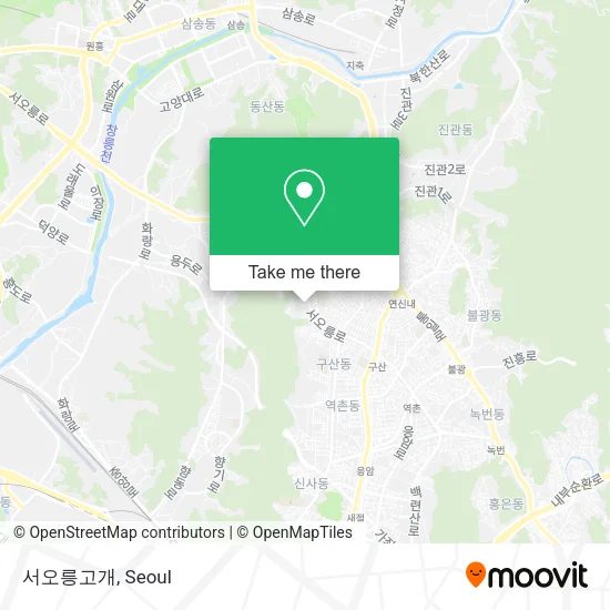 서오릉고개 map