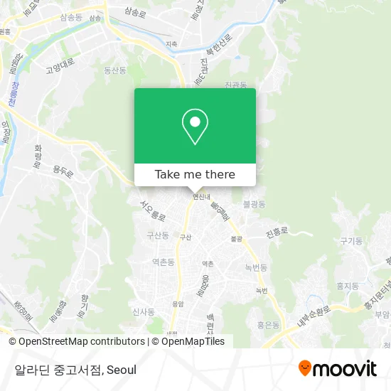 알라딘 중고서점 map