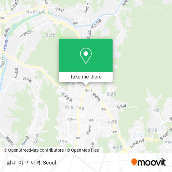 실내 야구 사격 map