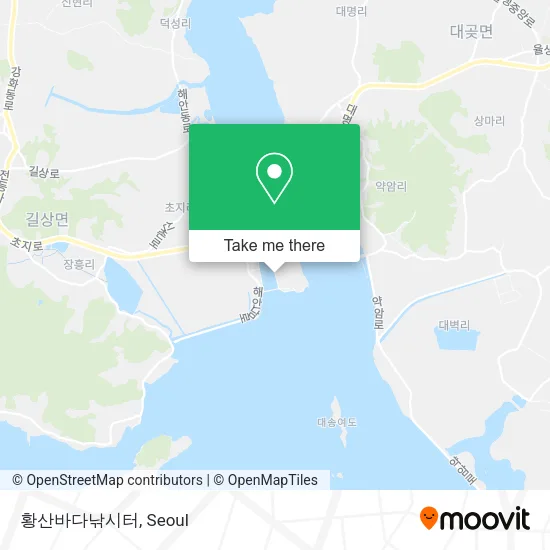 황산바다낚시터 map