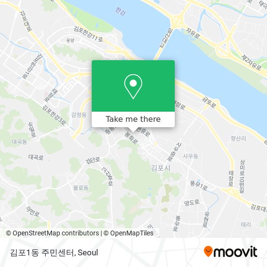 김포1동 주민센터 map