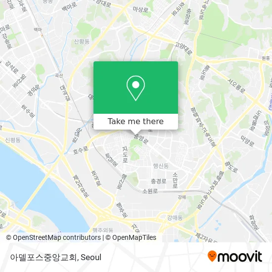 아델포스중앙교회 map