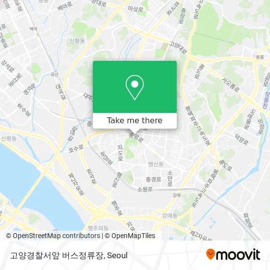 고양경찰서앞 버스정류장 map