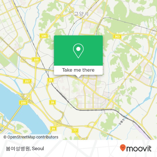 봄여성병원 map