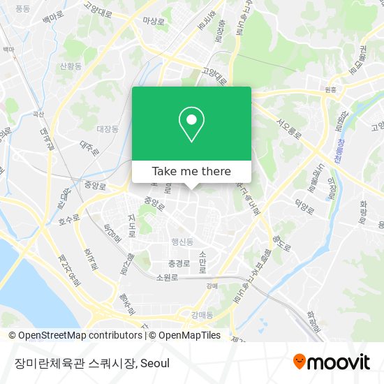 장미란체육관 스쿼시장 map