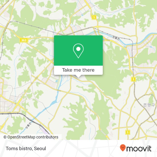 Toms bistro map