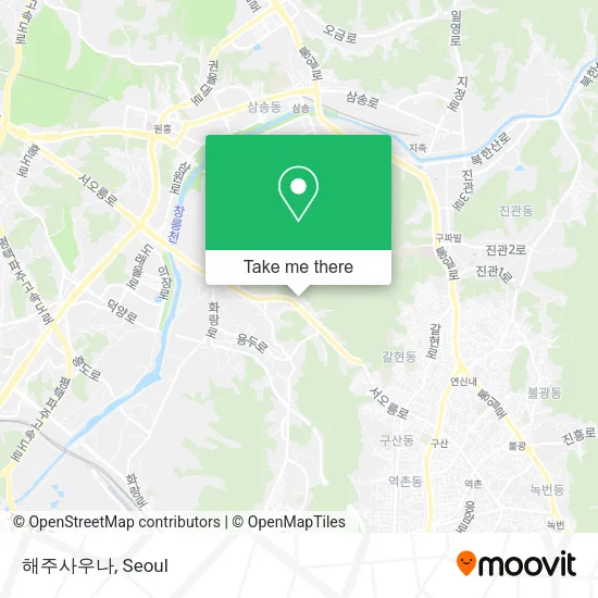 해주사우나 map