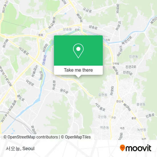 서오능 map