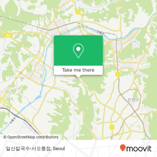 일산칼국수-서오릉점 map