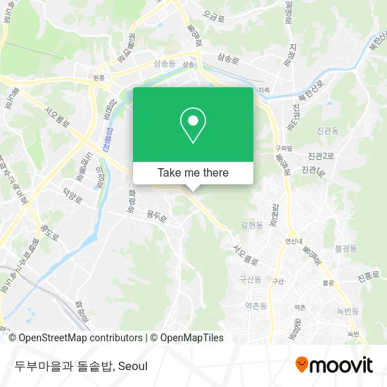 두부마을과 돌솥밥 map