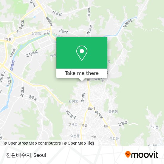 진관배수지 map