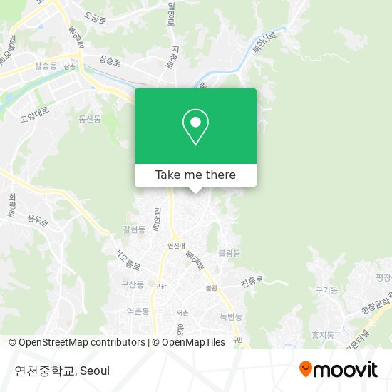 연천중학교 map