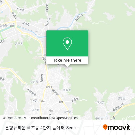 은평뉴타운 폭포동 4단지 놀이터 map