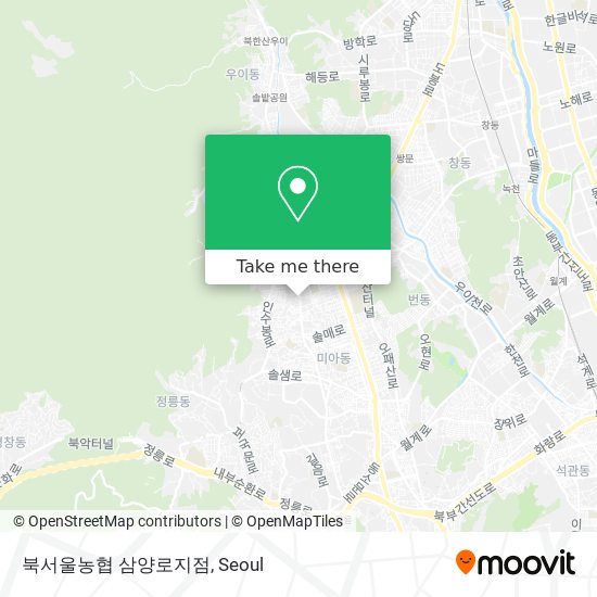 북서울농협 삼양로지점 map