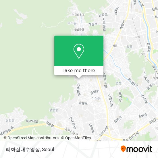 혜화실내수영장 map