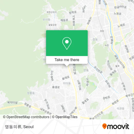 명동의류 map