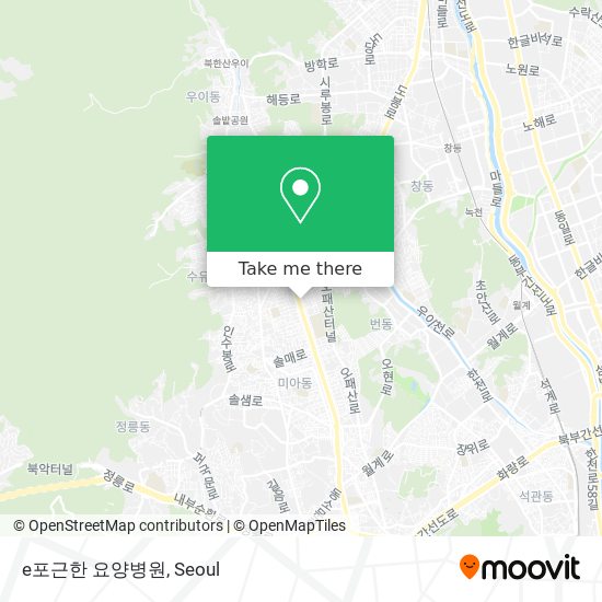 e포근한 요양병원 map
