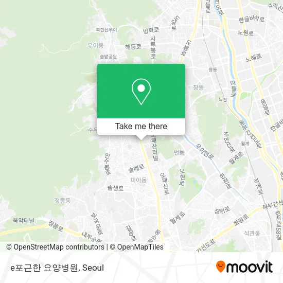 e포근한 요양병원 map