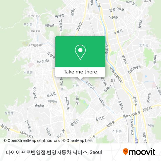 타이어프로번영점,번영자동차 써비스 map