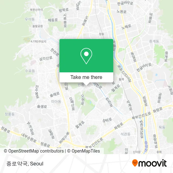 종로약국 map