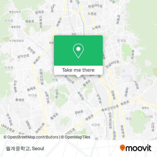 월계중학교 map
