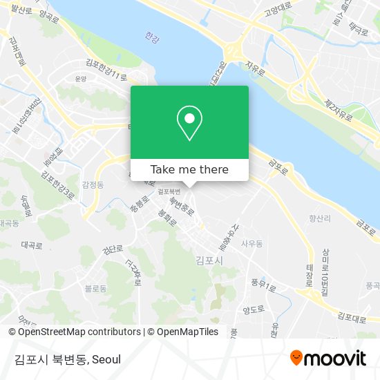 김포시 북변동 map