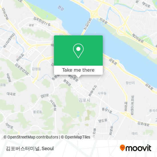 김포버스터미널 map