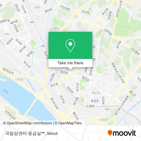 국립암센터 응급실** map