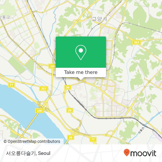 서오릉다슬기 map