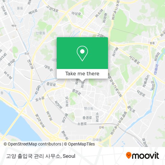 고양 출입국 관리 사무소 map