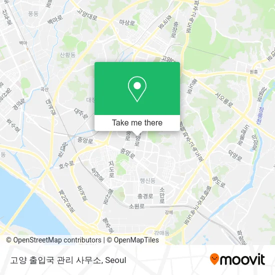 고양 출입국 관리 사무소 map