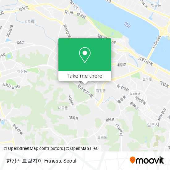 한강센트럴자이 Fitness map