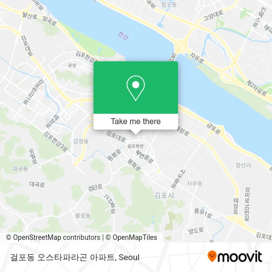 걸포동 오스타파라곤 아파트 map