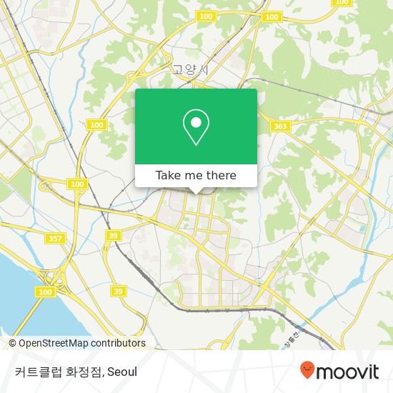 커트클럽 화정점 map