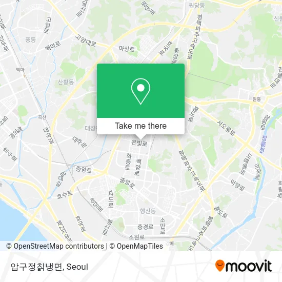 압구정칡냉면 map