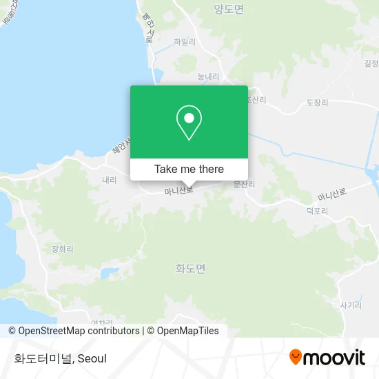 화도터미널 map