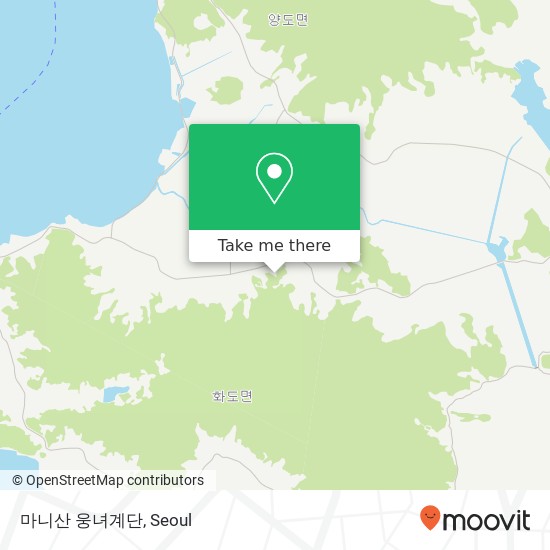 마니산 웅녀계단 map