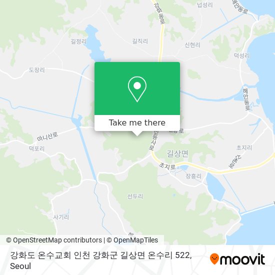 강화도 온수교회 인천 강화군 길상면 온수리 522 map