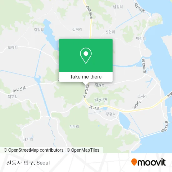 전등사 입구 map