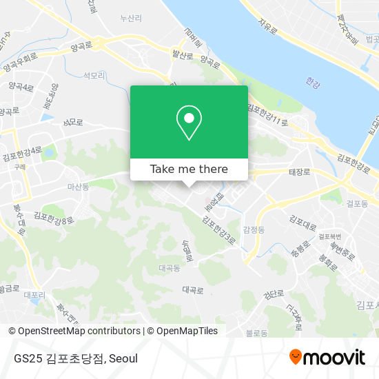 GS25 김포초당점 map