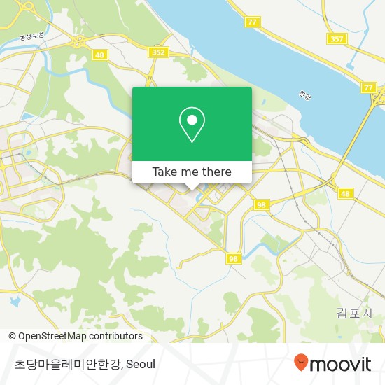 초당마을레미안한강 map