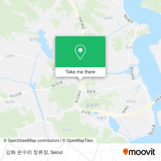 강화 온수리 정류장 map