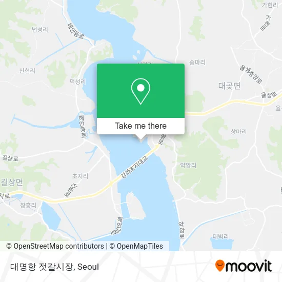 대명항 젓갈시장 map
