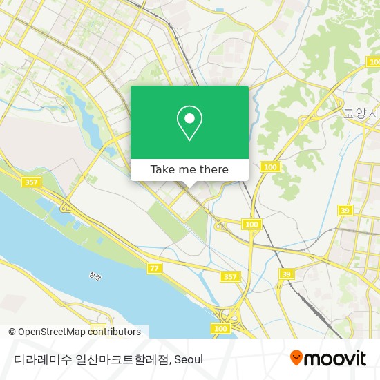 티라레미수 일산마크트할레점 map