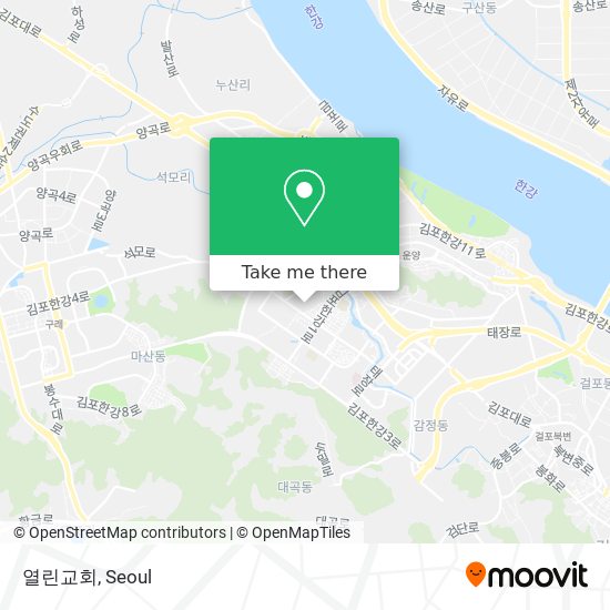 열린교회 map